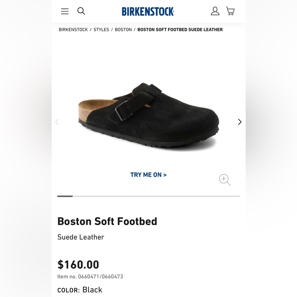 Black Birkenstock clogs shoe slip in